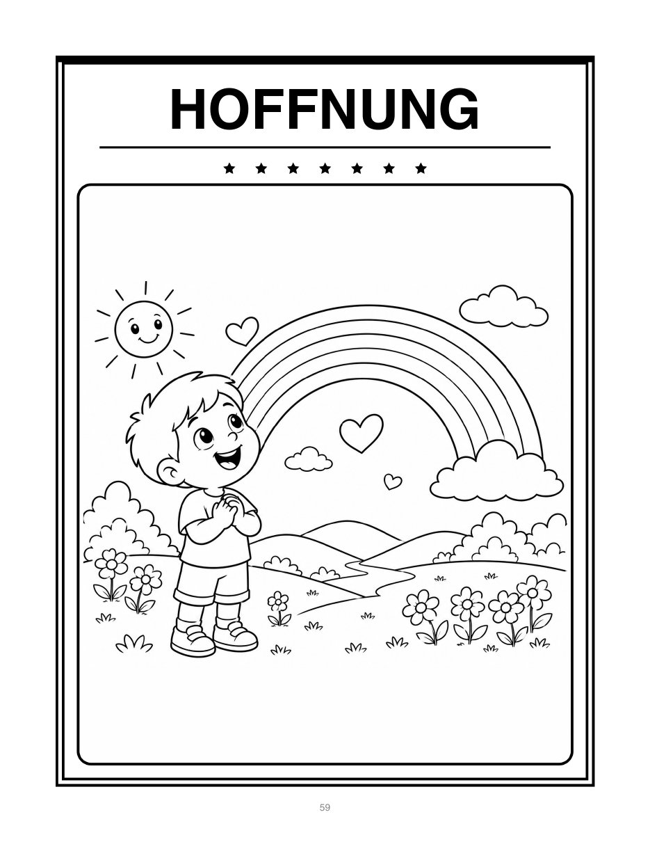 Ausmalbild Hoffnung