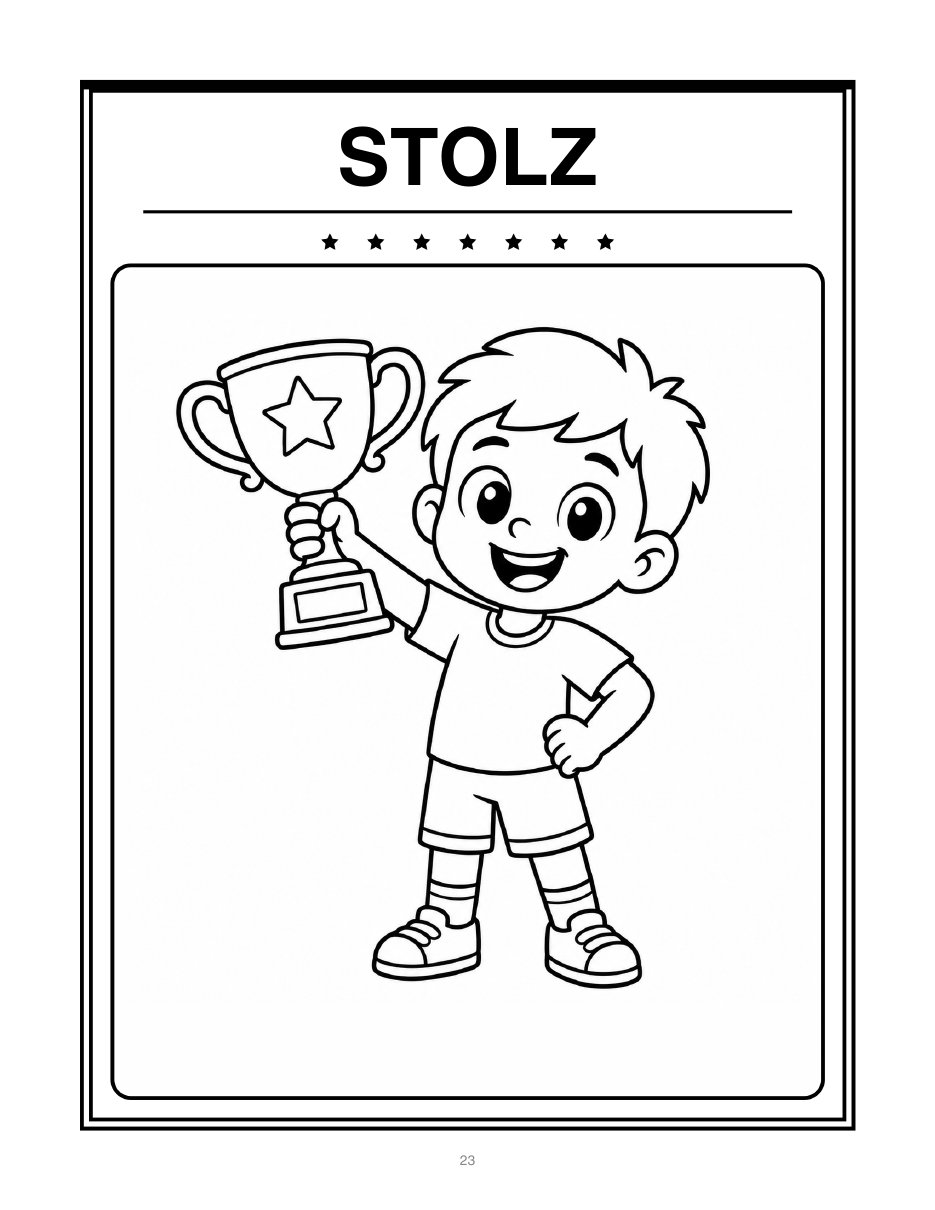 Ausmalbild Stolz